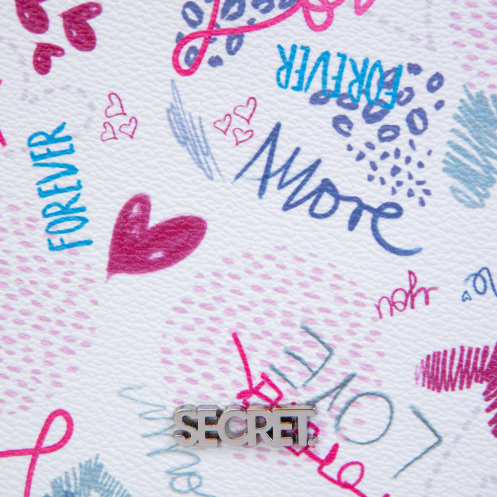 Cartera bandolera Love multicolor pequeña
