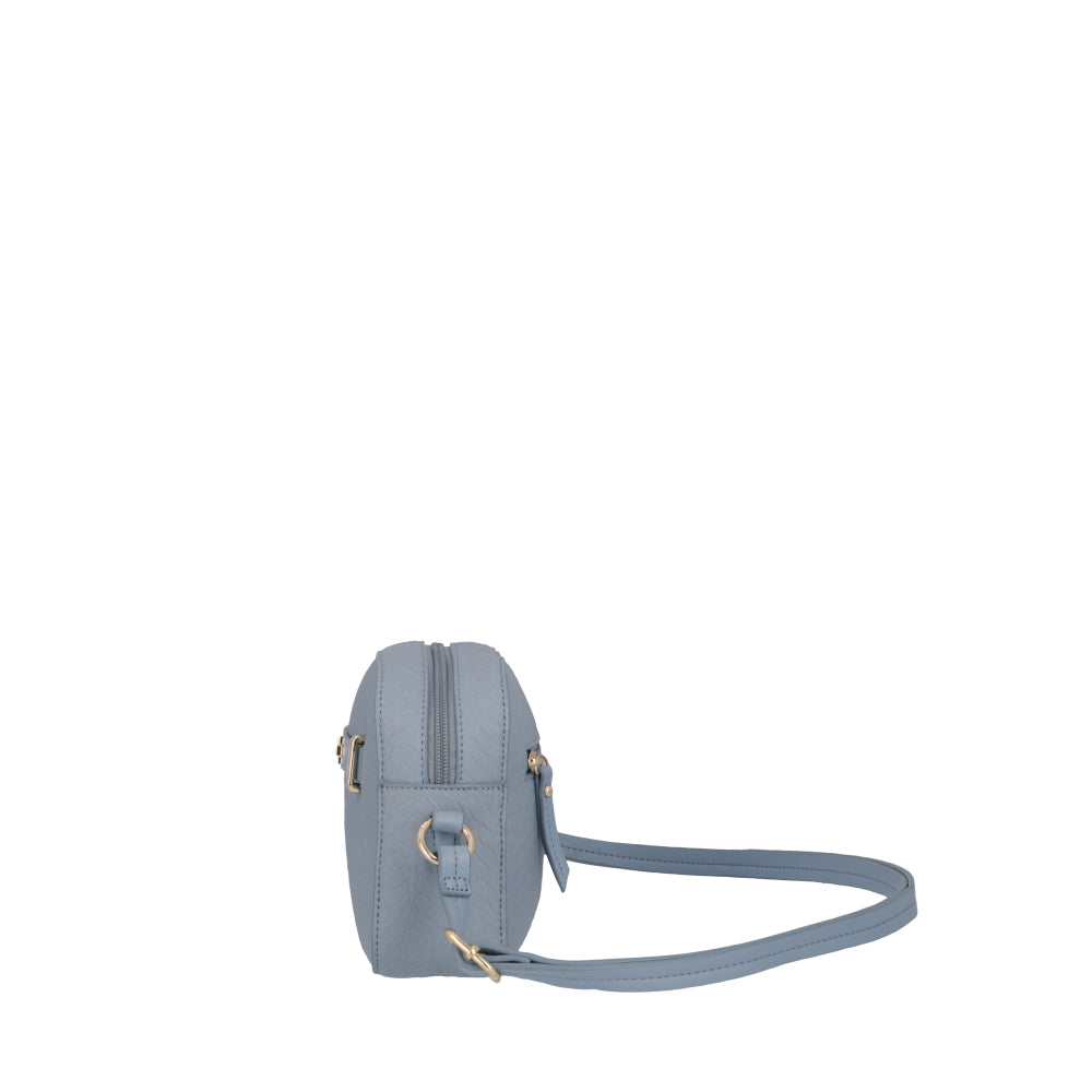 Cartera Bandolera Kansas Azul Celeste Pequeña