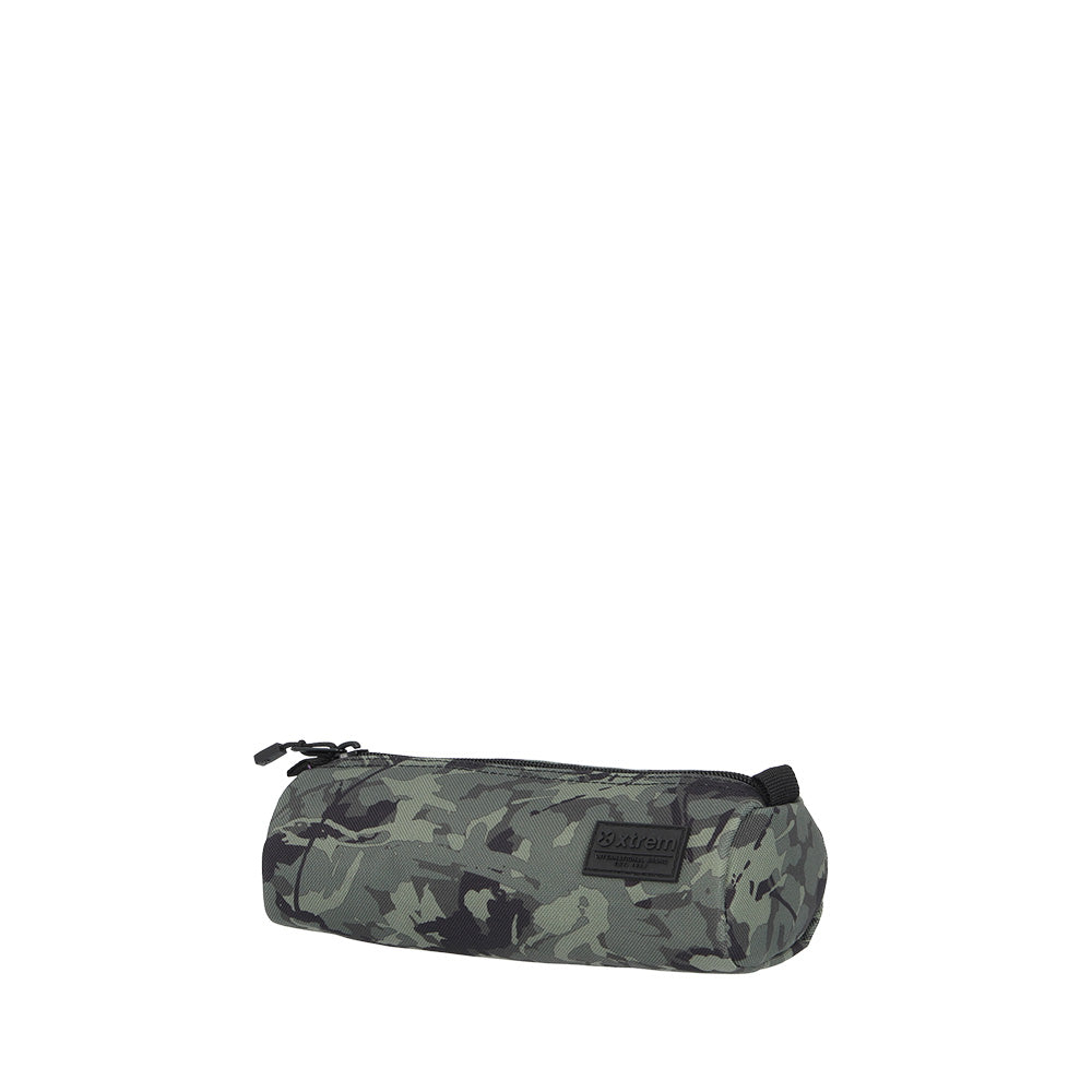 Pack Triple mochila urbana hombre + lonchera + estuche verde/camo