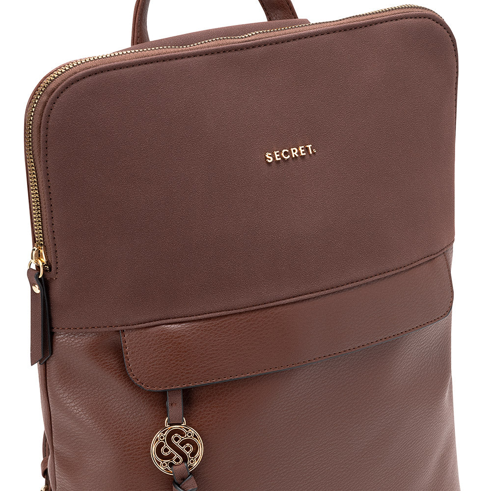 Mochila Para Notebook Laurens Fw24 Cafe XL