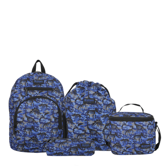 Mochila Multipack 4Xt Blue Dino M