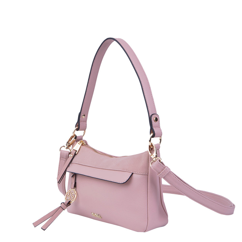 Cartera Clásica Lourdes Rosada
