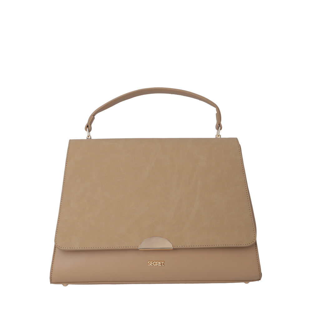 Cartera Bandolera Ibiza Beige Mediana