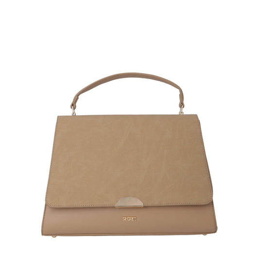 Cartera Bandolera Ibiza Beige Mediana