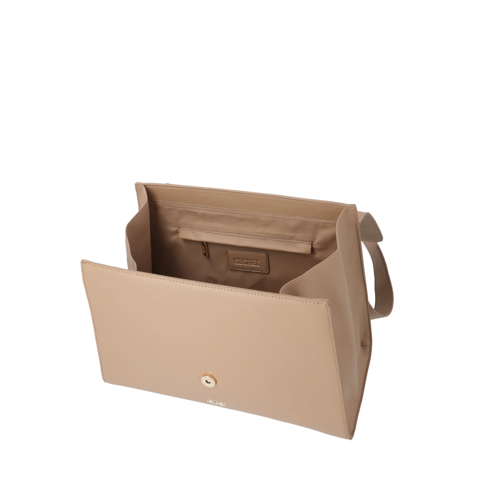 Cartera Bandolera Ibiza Beige Mediana