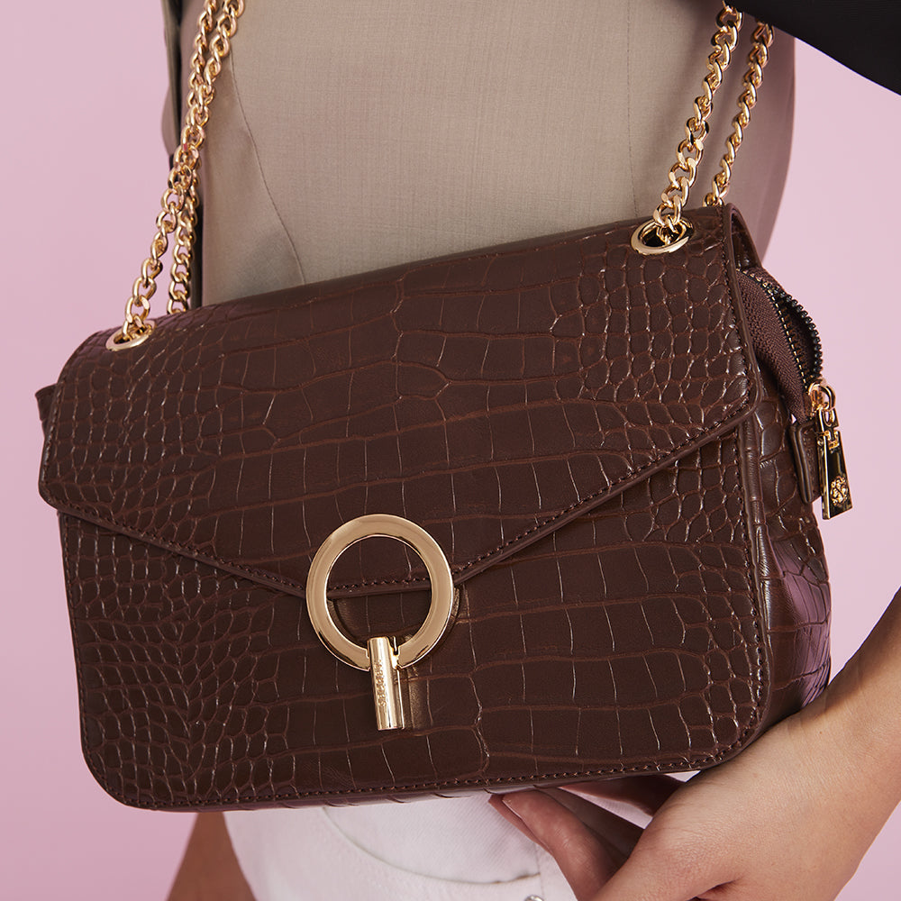 BANDOLERA VIENA FW24 CAFÉ M