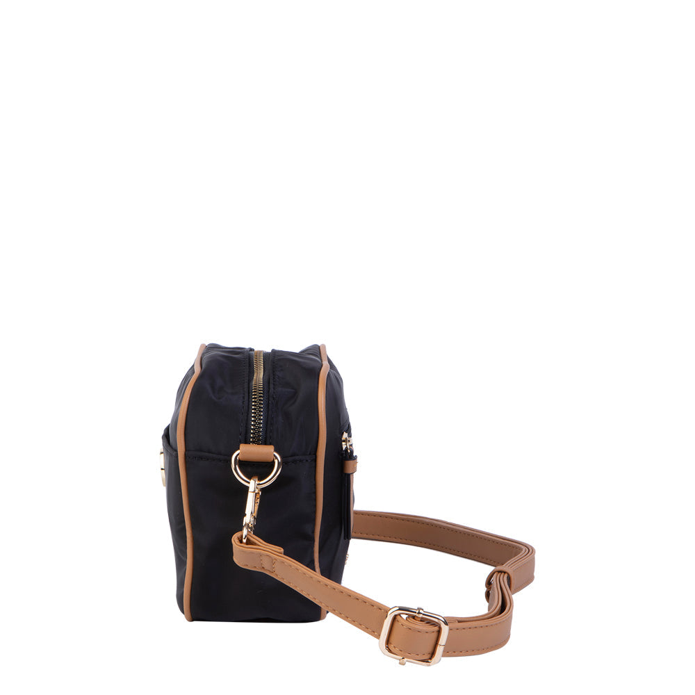 Cartera bandolera negra Ottawa pequeña