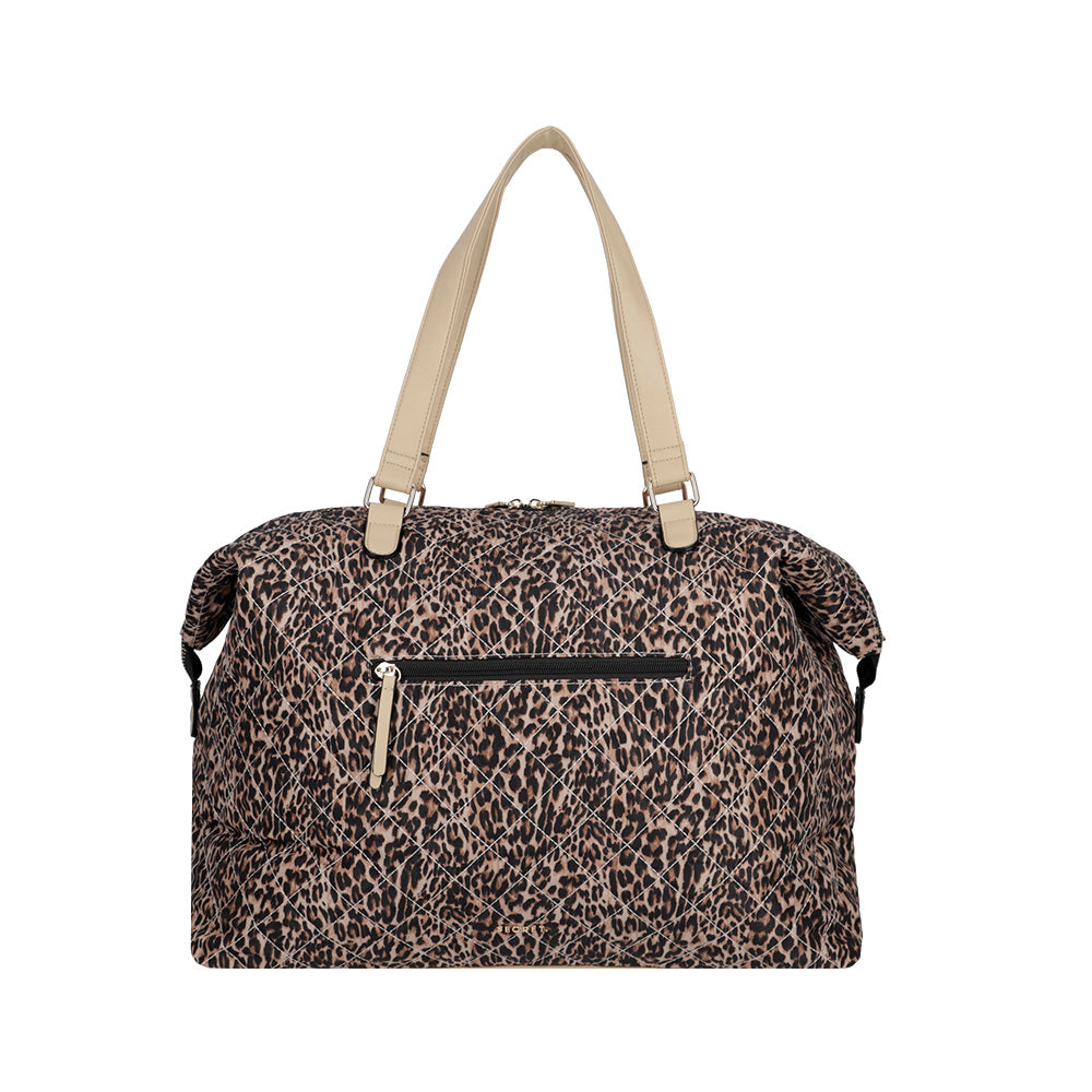 BOLSO DE VIAJE GINZA FW24 LEOPARDO L