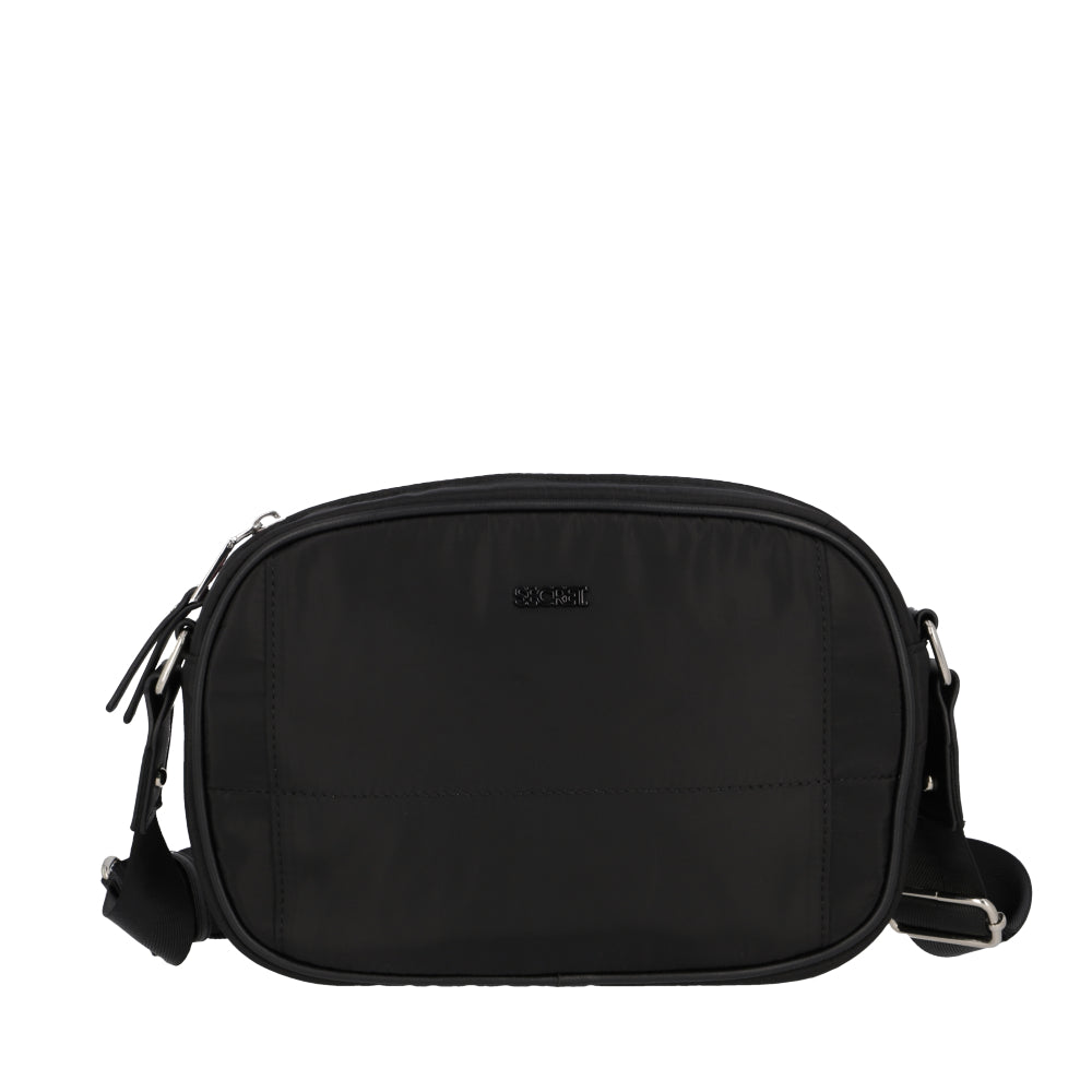 Cartera Bandolera Estocolmo Negra Mediana