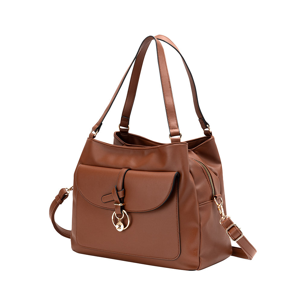 Cartera De Hombro 3Dv Mantua Fw24 Cafe L