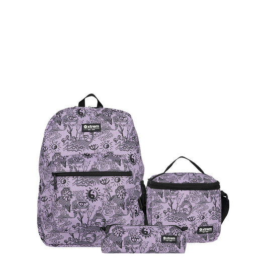 Mochila Triple Pack 4Xt Lilac Doodles M