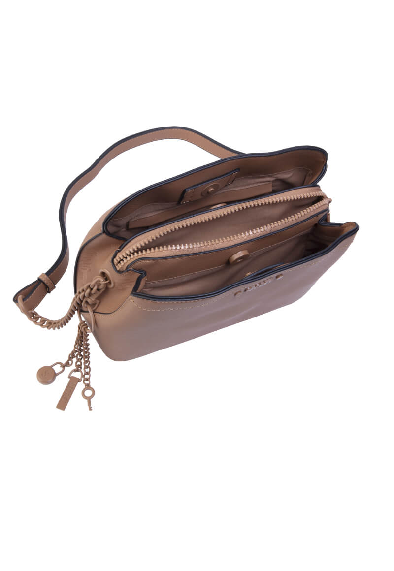 Cartera Clásica Fashion Albania Beige