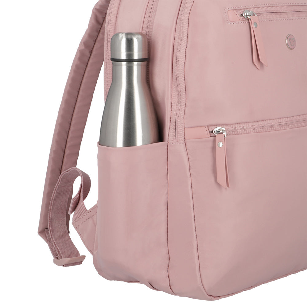 Mochila para notebook mujer Tunnel rosada 15"