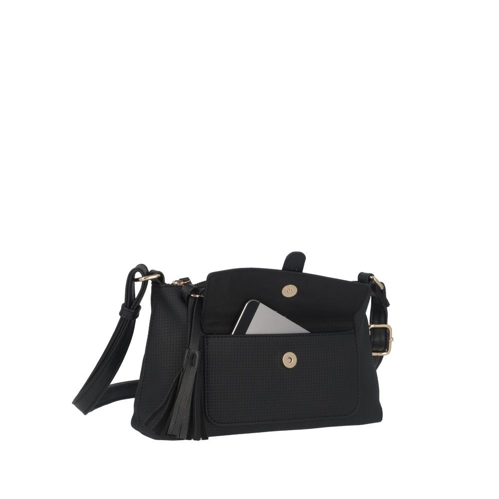 Cartera Bandolera Parma Negra Pequeña
