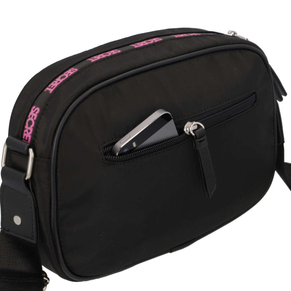 Cartera Bandolera Estocolmo Negra Mediana
