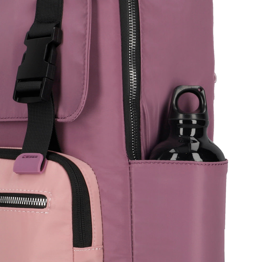Mochila para notebook LEXIE 15" rosada/violeta