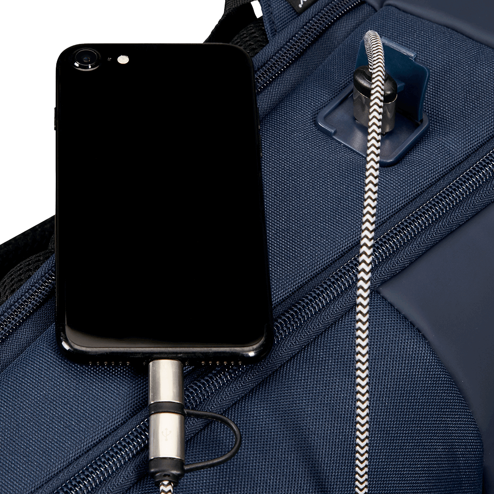 Mochila para notebook Stackd Biz azul 15.6''