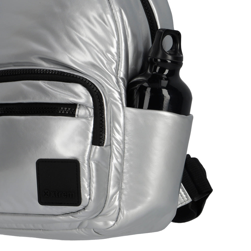 Mochila ZOE plateada S