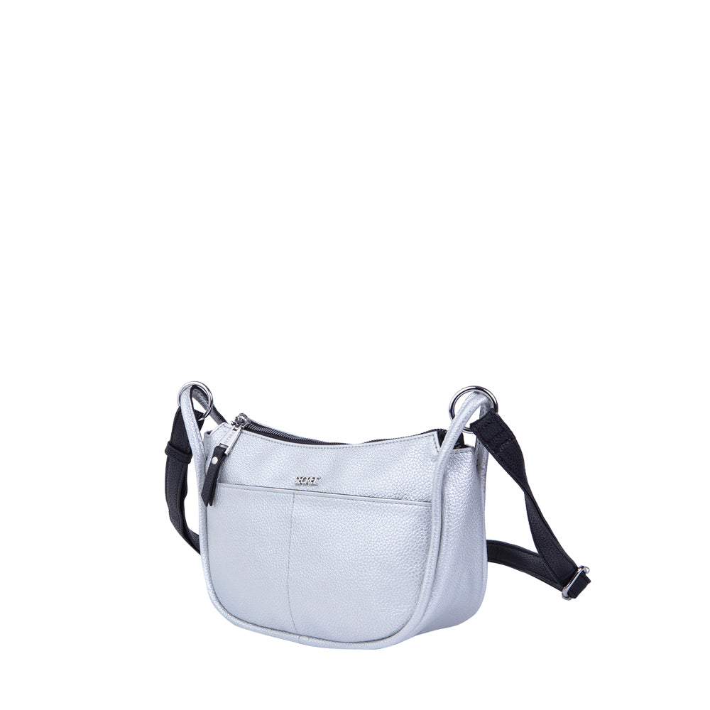 Cartera Clásica Fashion Amsterdam Plateada