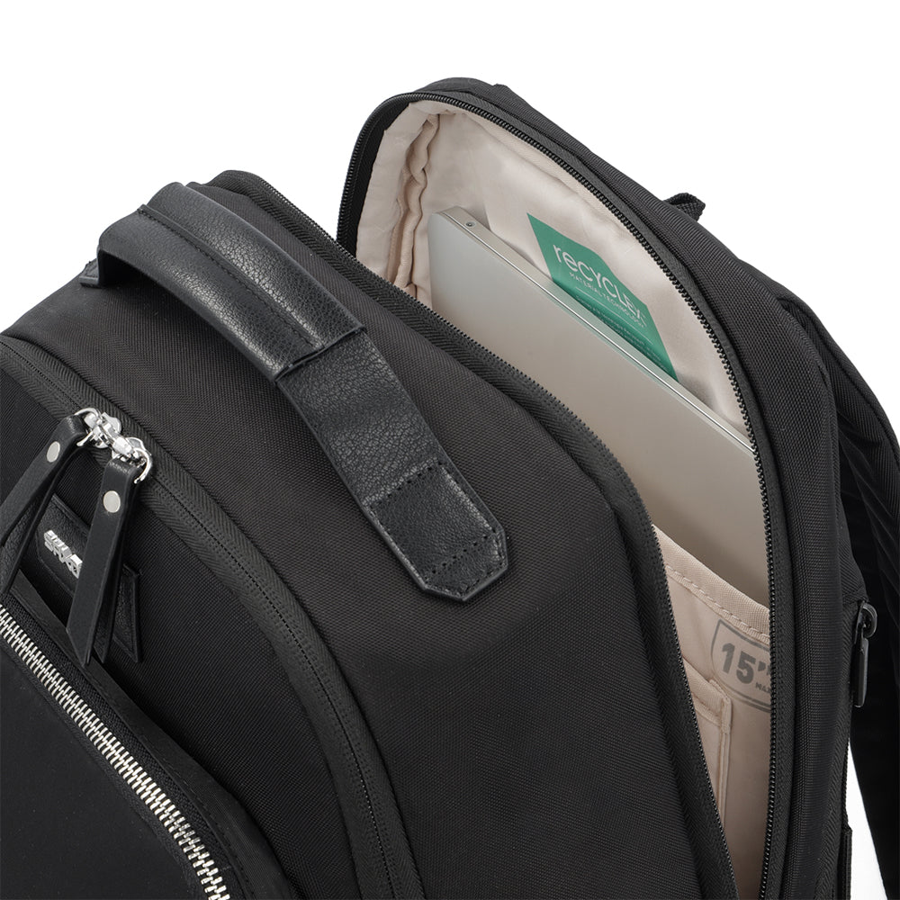 Mochila para notebook mujer Uptown Chic negra 15"