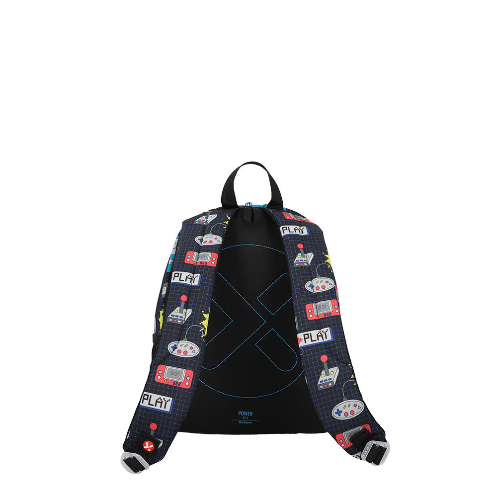 Mochila escolar Power Joystick azul