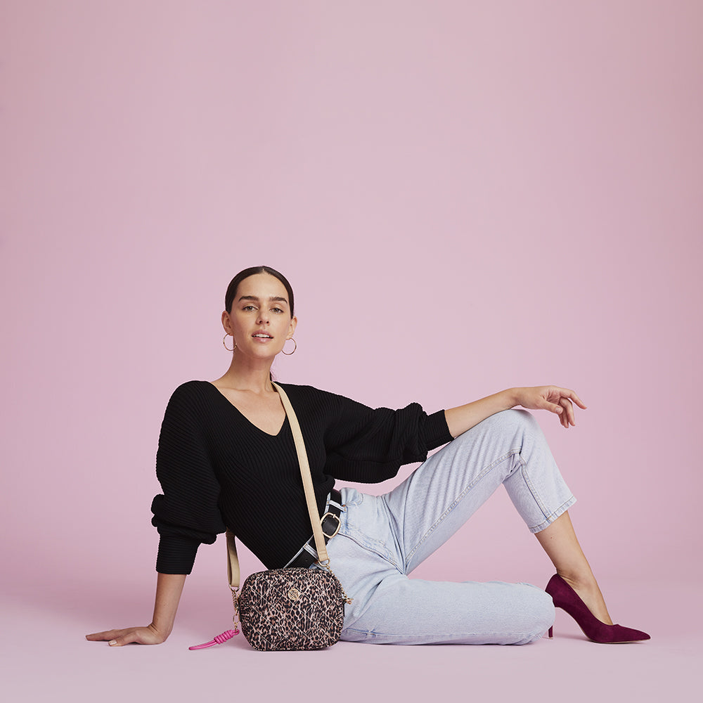 Bandolera Ginza leopardo S