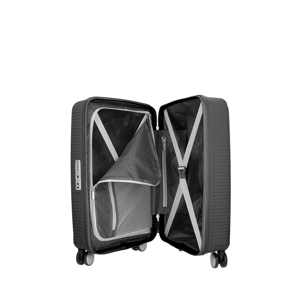 Maleta Rígida Disc O Spinner 55/20 Negro Cabina