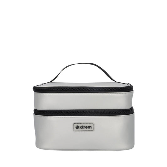 Cosmetiquero ALBURY plateado L