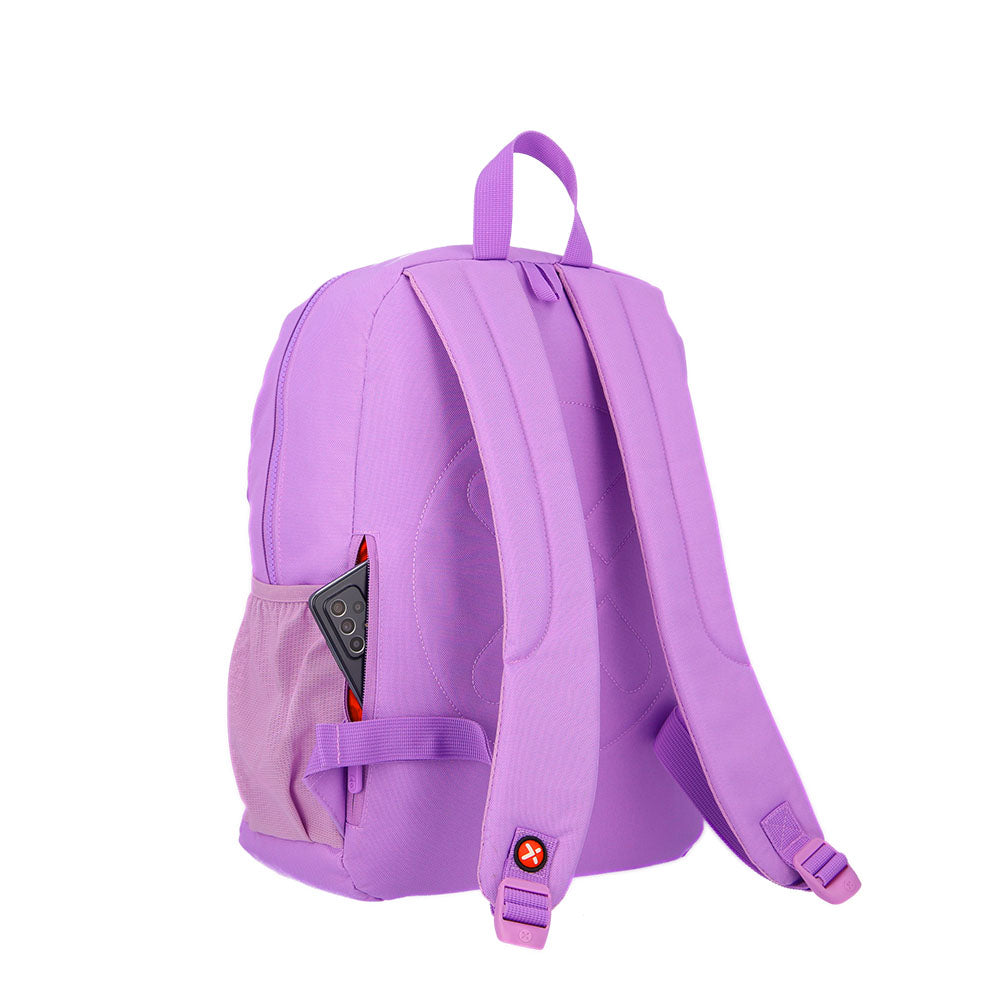 Mochila para notebook mujer Queens Stars 15.6'' lila