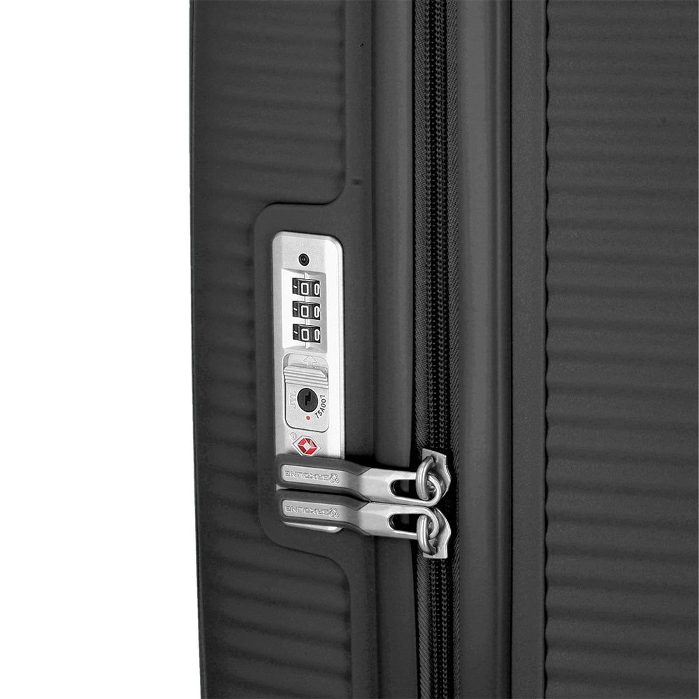 Maleta Rígida Disc O Spinner 55/20 Negro Cabina
