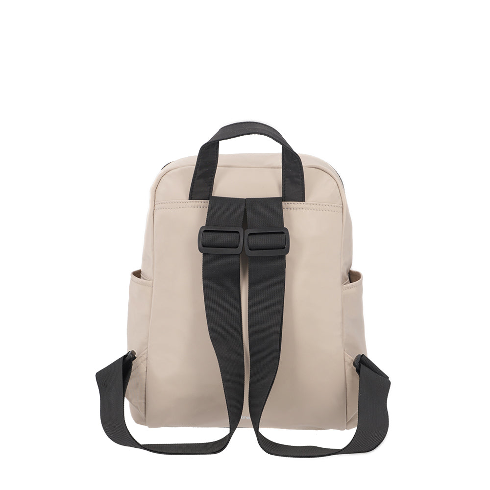 Mochila Urbana Leah Beige Pequeña