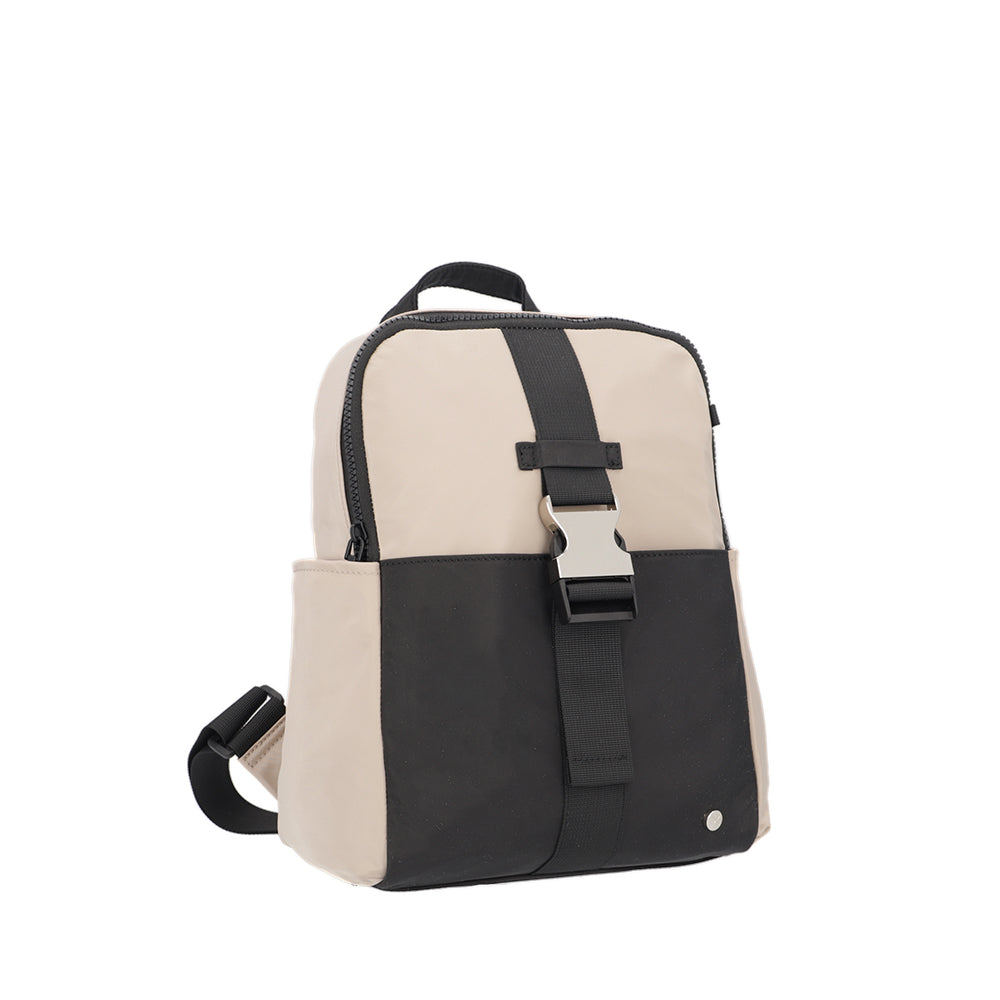 Mochila Urbana Leah Beige Pequeña
