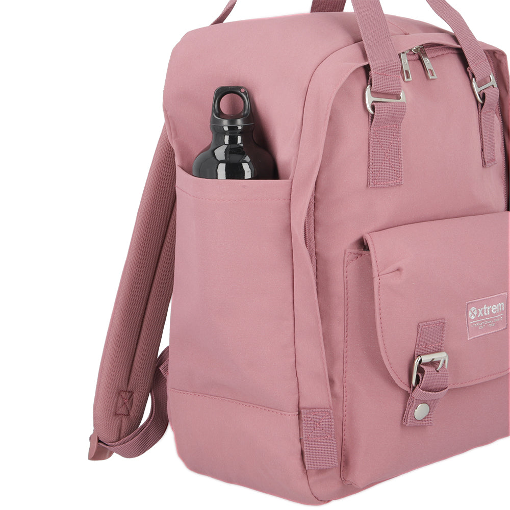 Mochila para laptop mujer New Briz 14.1'' rosada