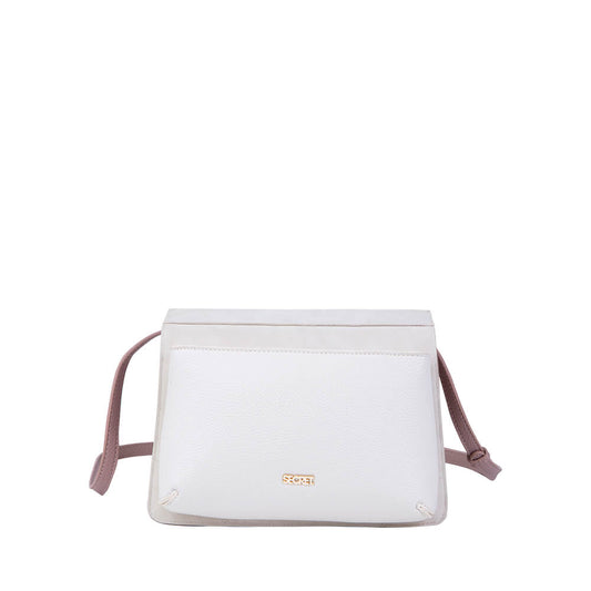 Cartera bandolera rosada Gales mediana