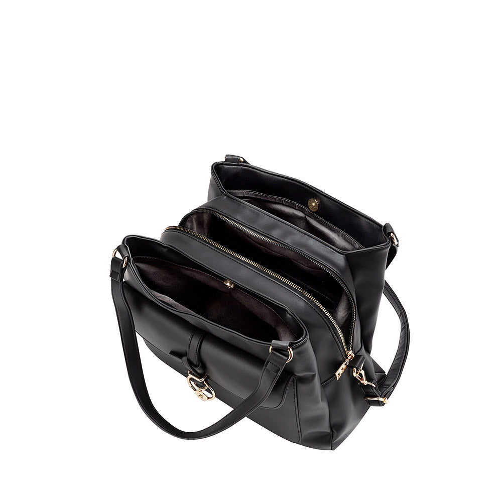 Cartera De Hombro 3Dv Mantua Fw24 Negro L