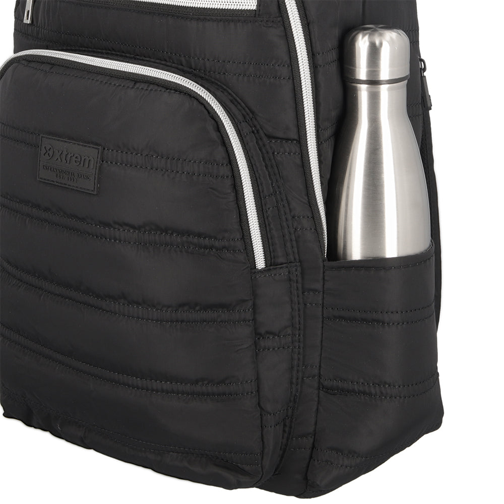 Mochila para notebook mujer Vermont 15.6 negra plateada