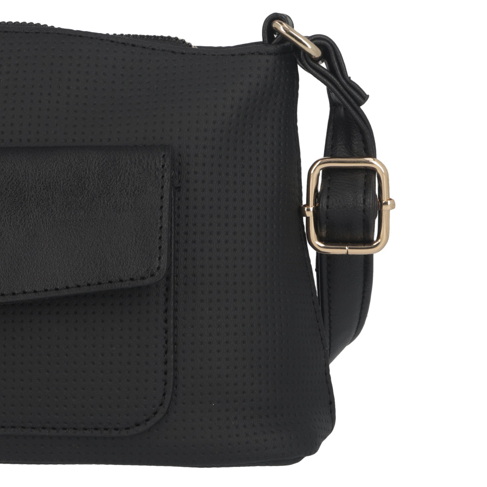 Cartera Bandolera Parma Negra Pequeña