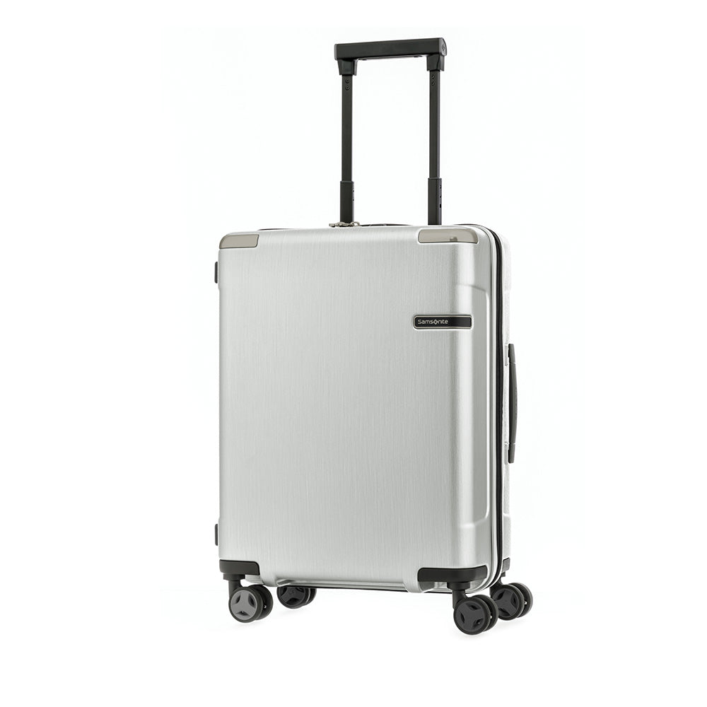 Maleta Rígida Evoa Spinner 55/20 Plata Cepillada Cabina
