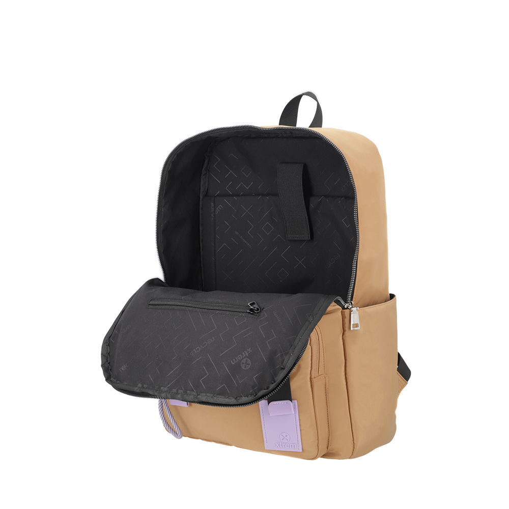 Mochila para notebook mujer Lexie beige 14.1"