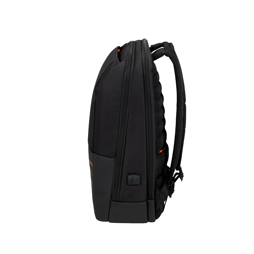 Mochila para Notebook Stackd Biz Negra y Naranja