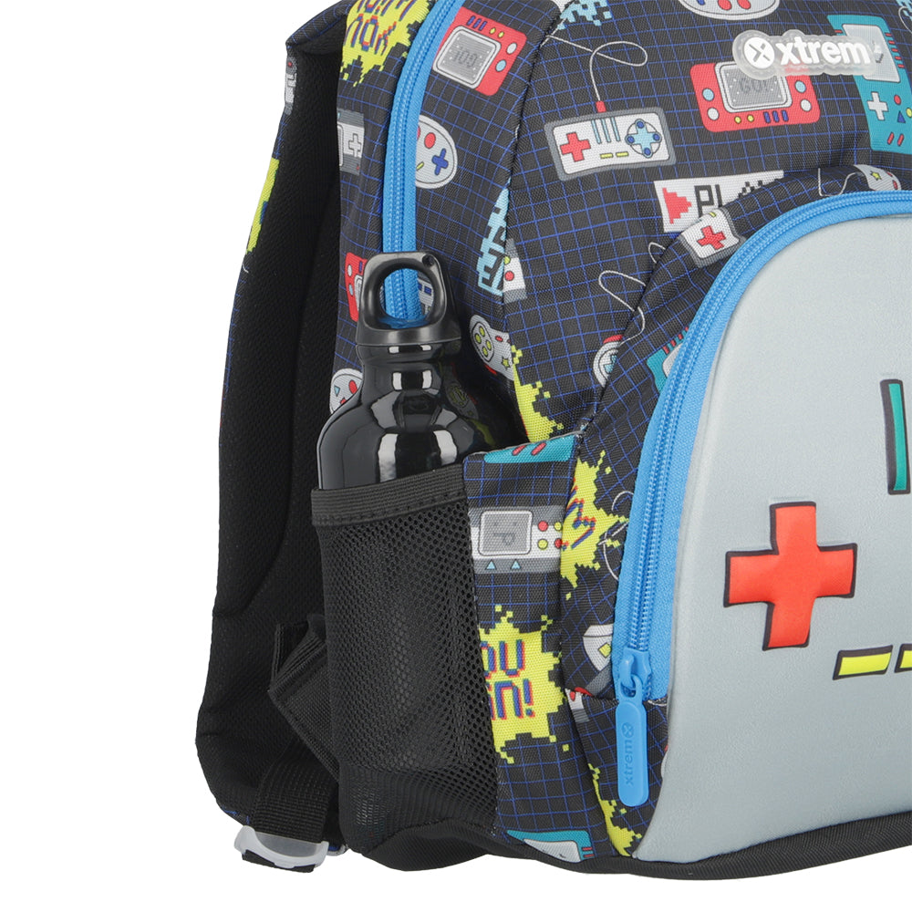 Mochila escolar Power Joystick azul