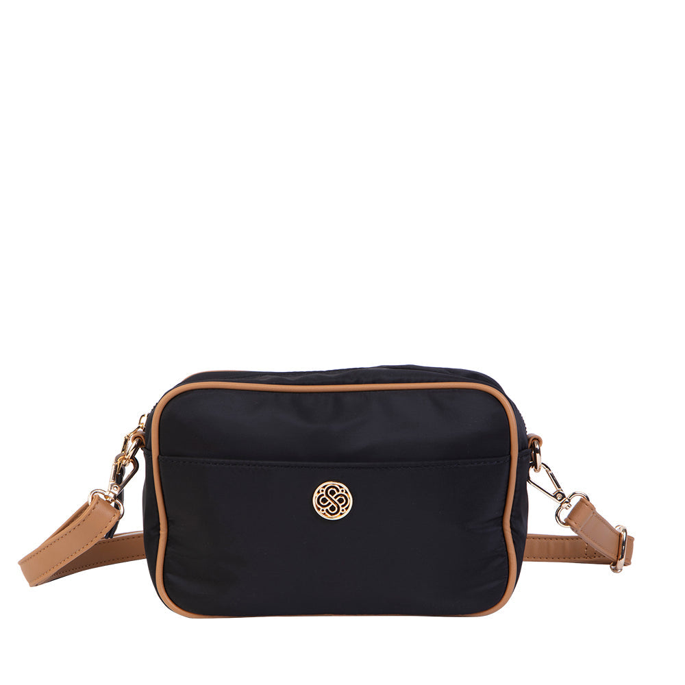 Cartera bandolera negra Ottawa pequeña
