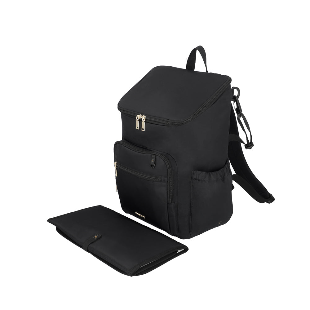 Mochila maternal Parentpack con mudador negra