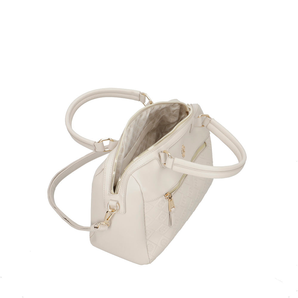 CARTERA DE MANO TURIN FW24 BEIGE L