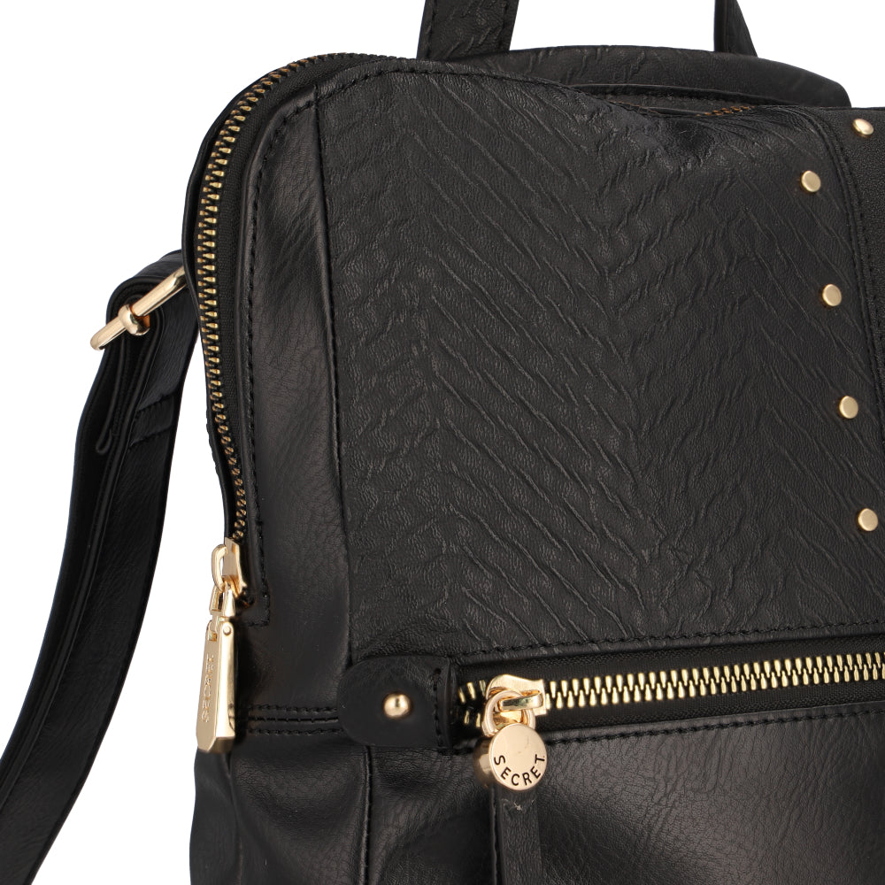 Mochila Notebook Mujer Secret Suiza Negra XL